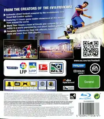 FIFA Street (USA) box cover back